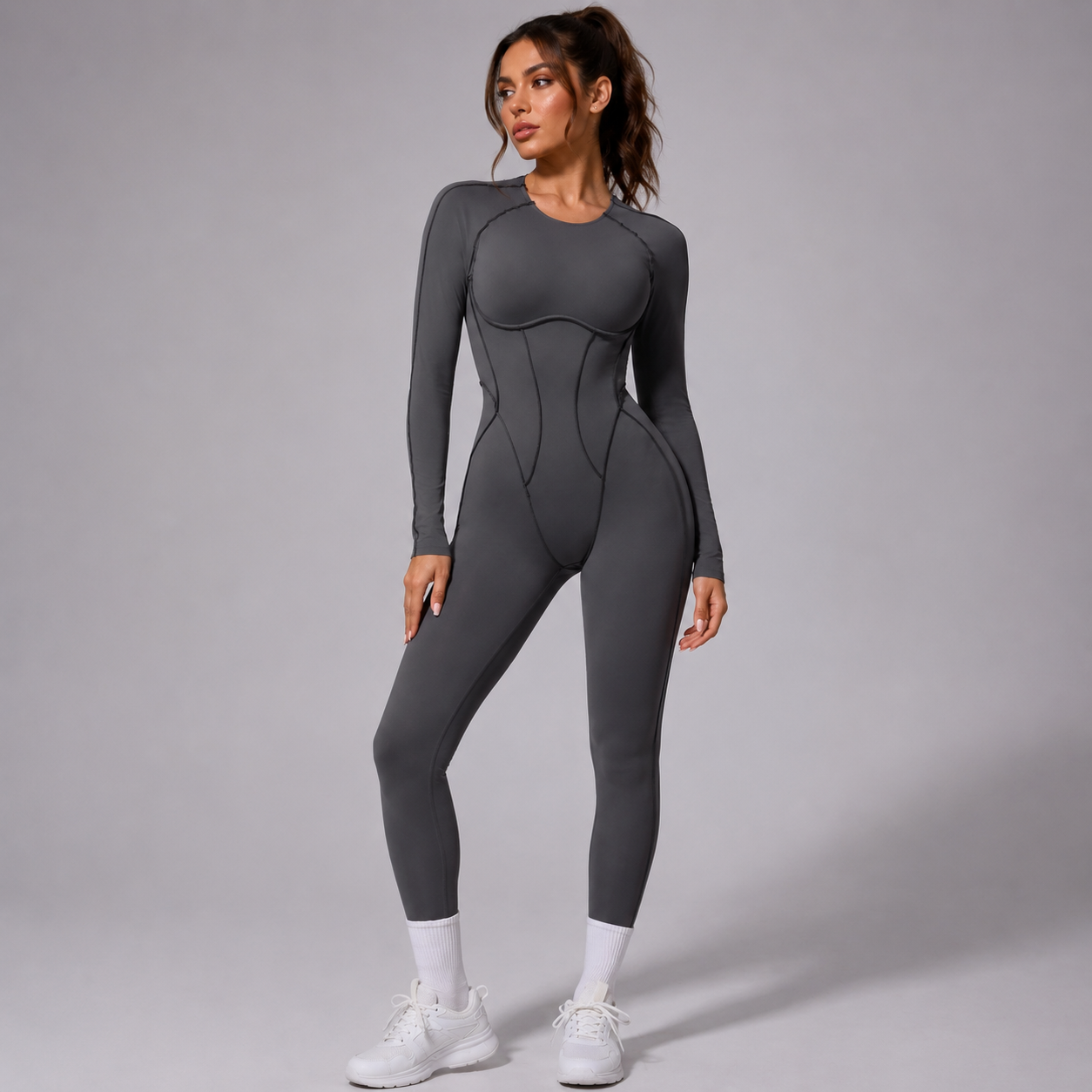 Sporty Geometric Jumpsuit- Juno