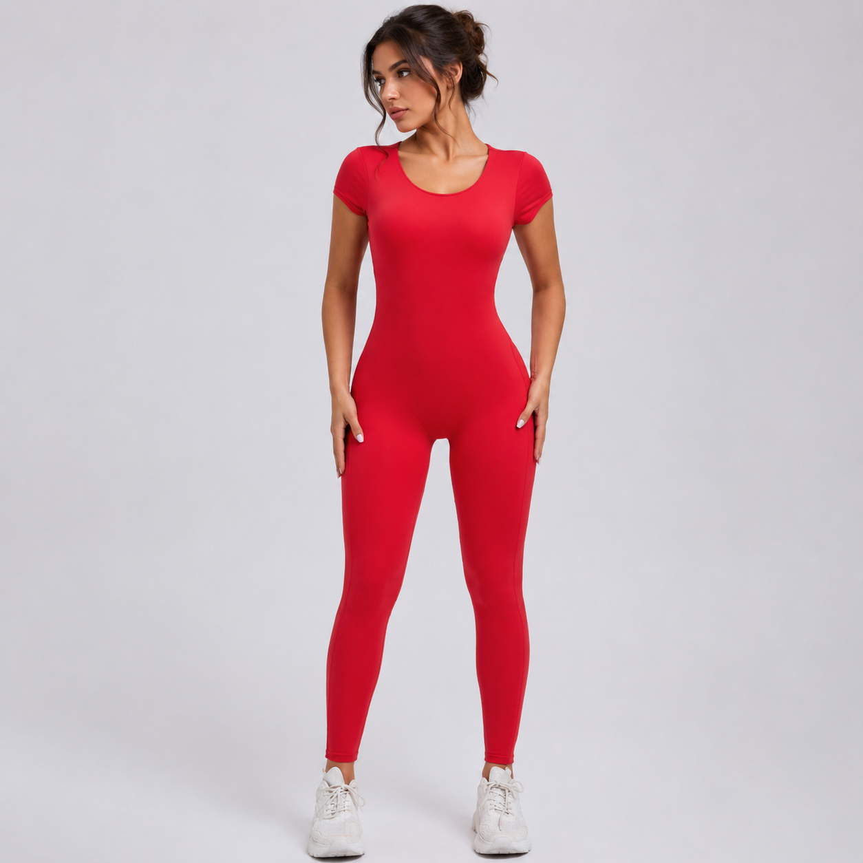 Open Back Yoga Jumpsuit- Nasia