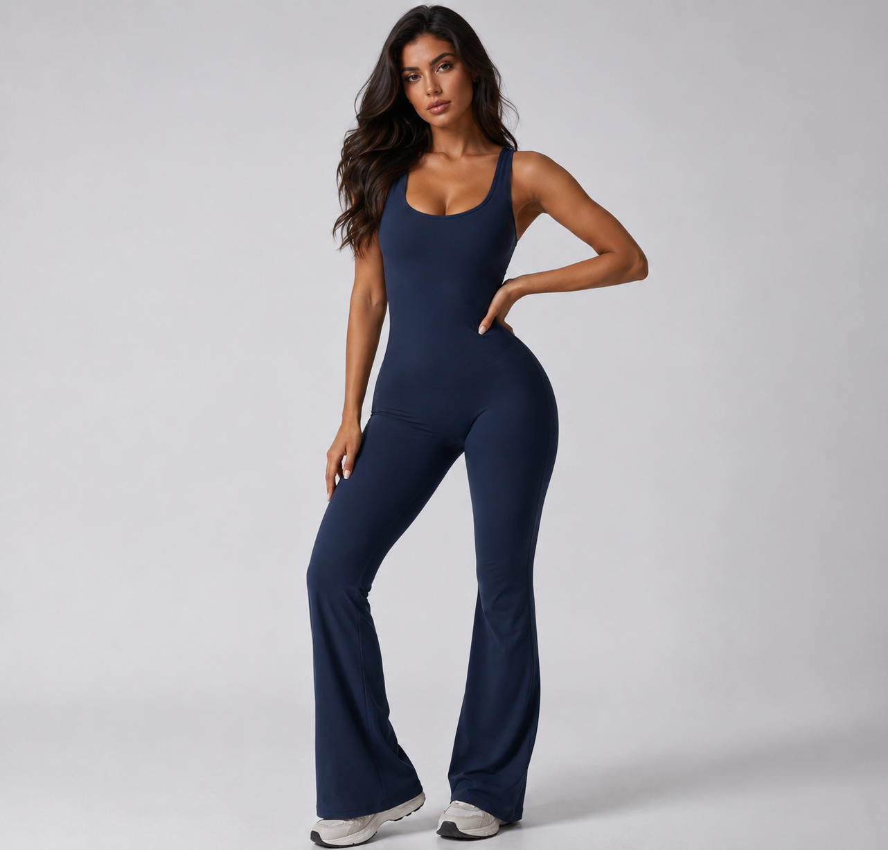 Open Back Yoga Jumpsuit- Tess