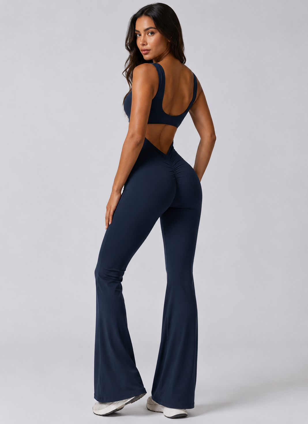Open Back Yoga Jumpsuit- Tess