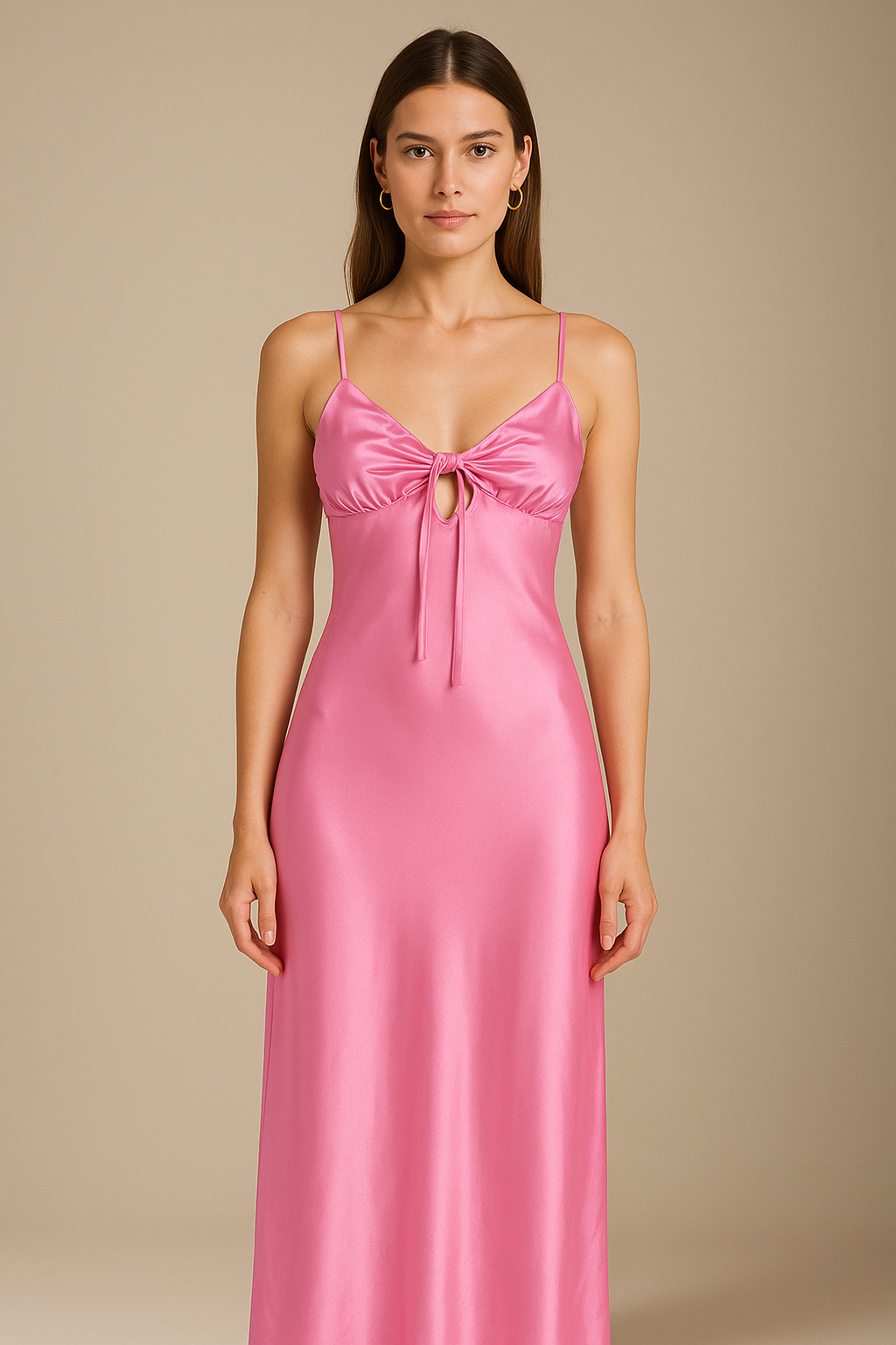 Pearl Tie Slip Dress