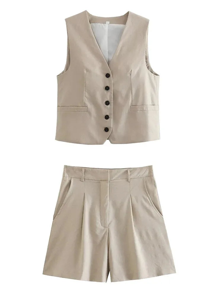 Valesse Linen Button Set