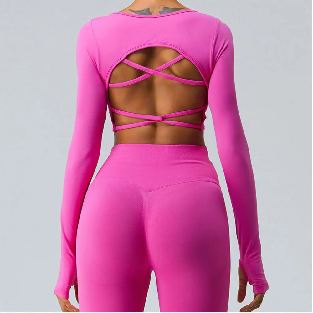 Open Back Yoga Set- Gia