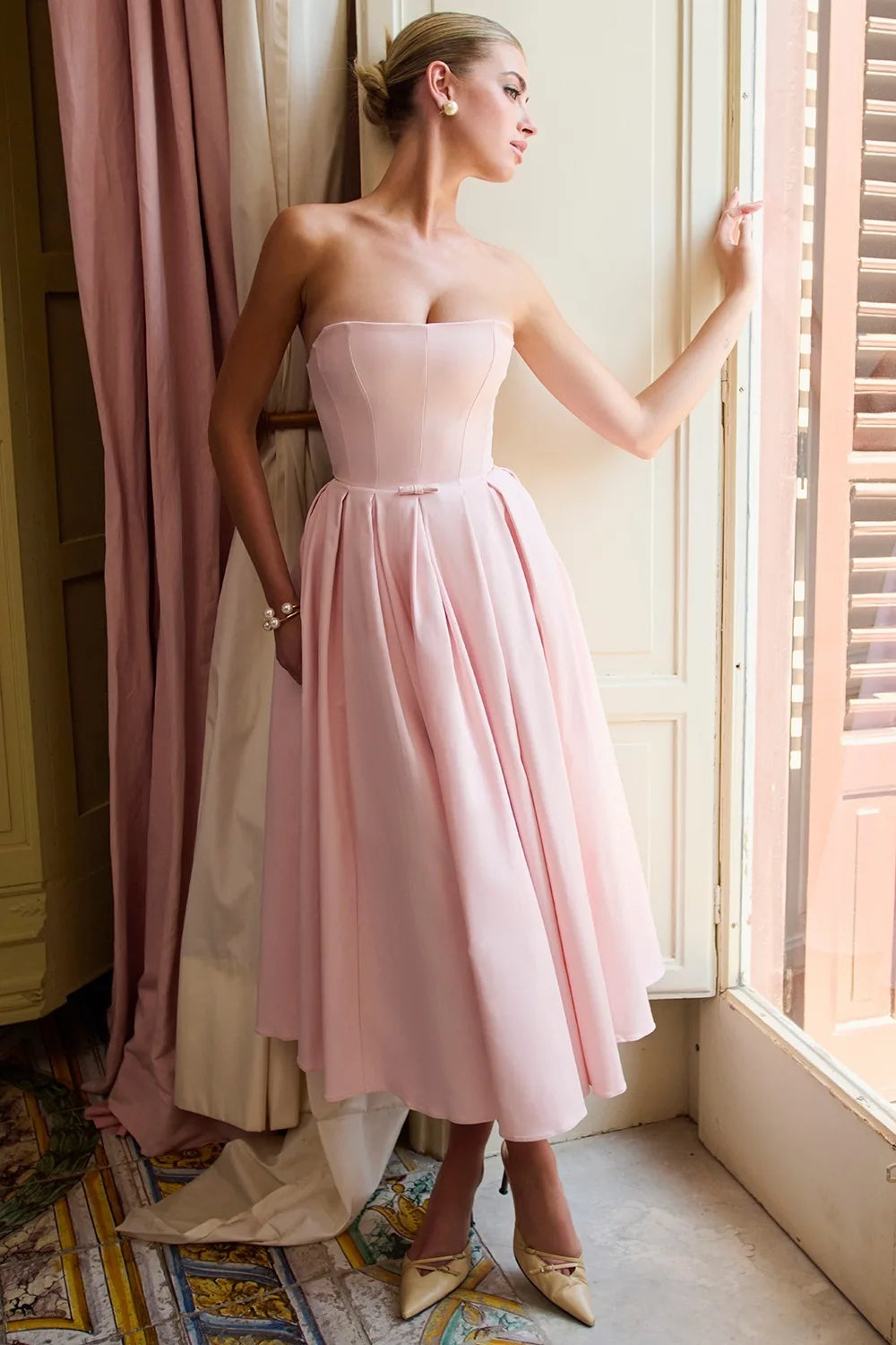 Evelina Pleated Midi