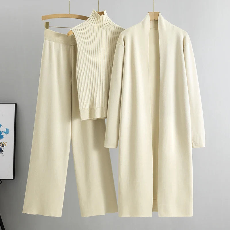 Elegant casual crochet 3-Piece set
