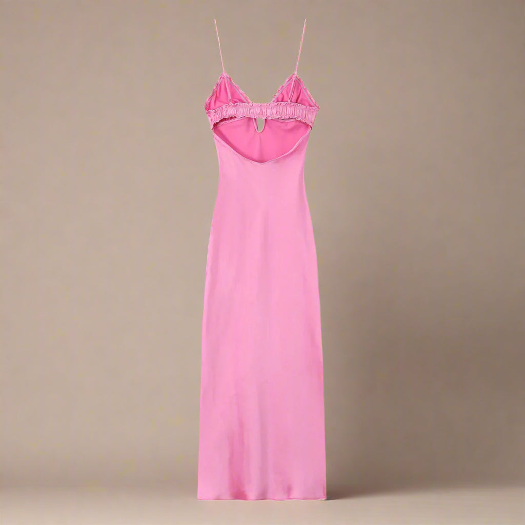 Pearl Tie Slip Dress