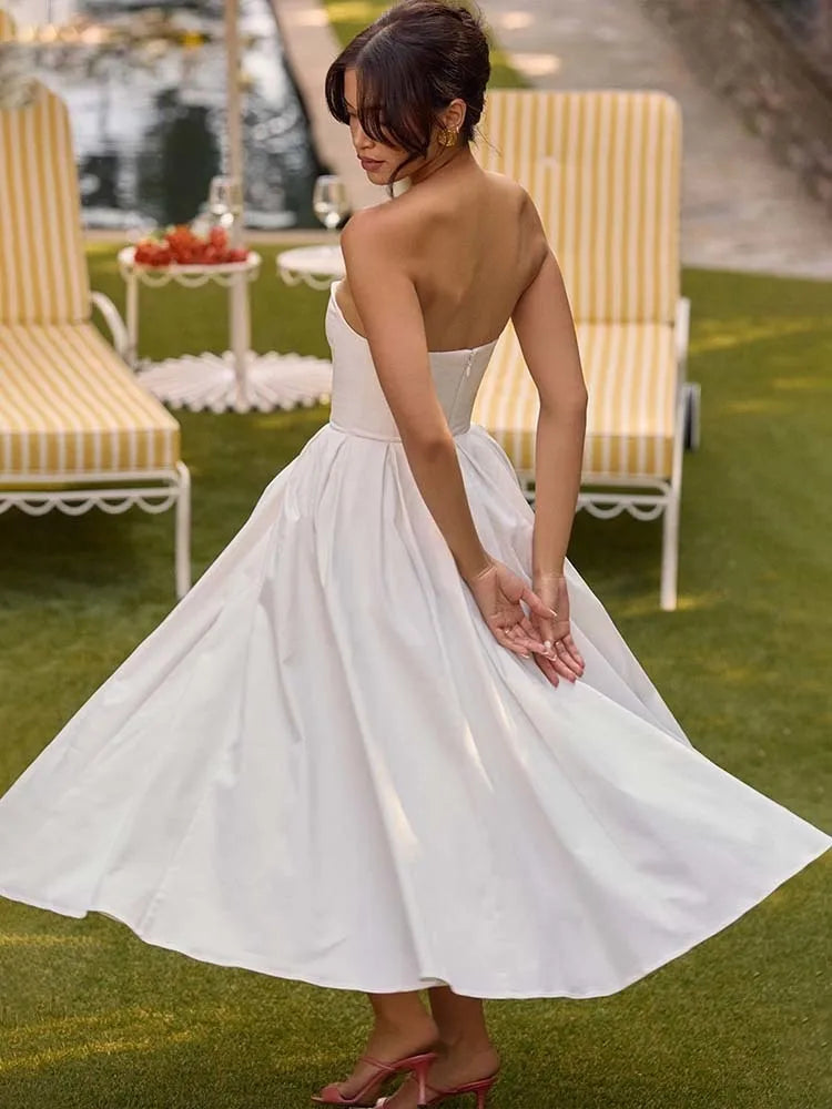 Evelina Pleated Midi