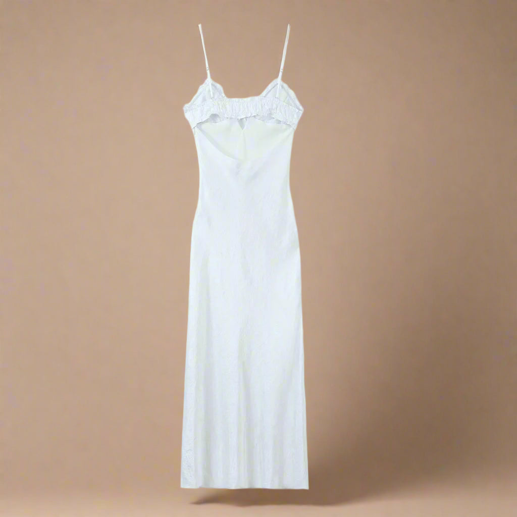 Pearl Tie Slip Dress