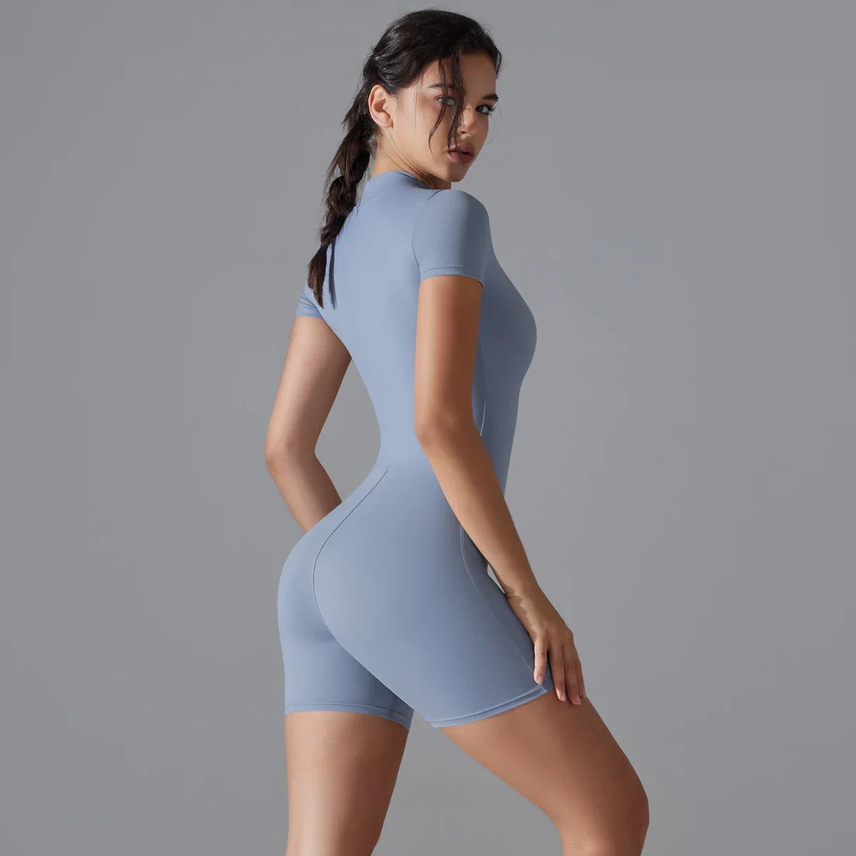SlimFit Shorts Yoga Set - Opal
