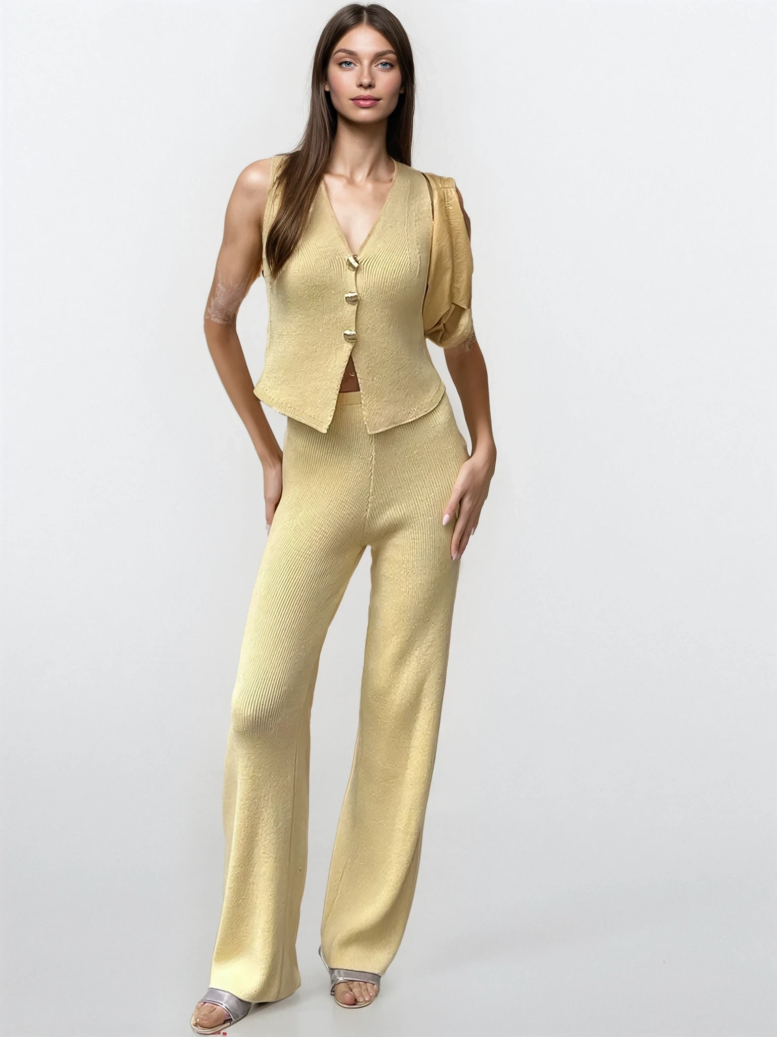 Solenne Knit Button Set