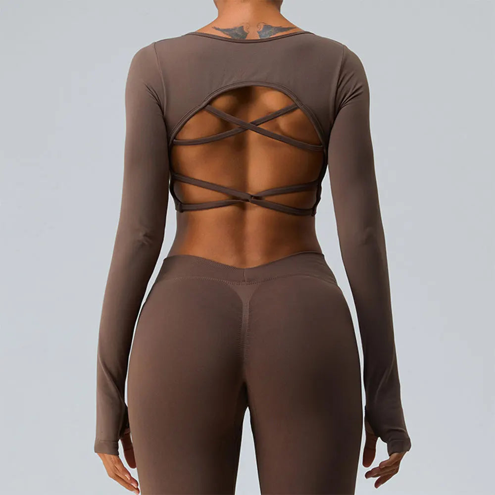 Open Back Yoga Set- Gia