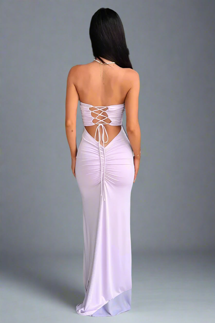 Aria Lace-Up Dress