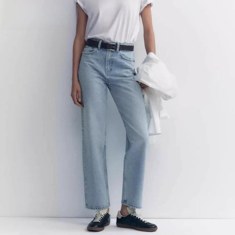 Arden High-Waist Straight Jeans