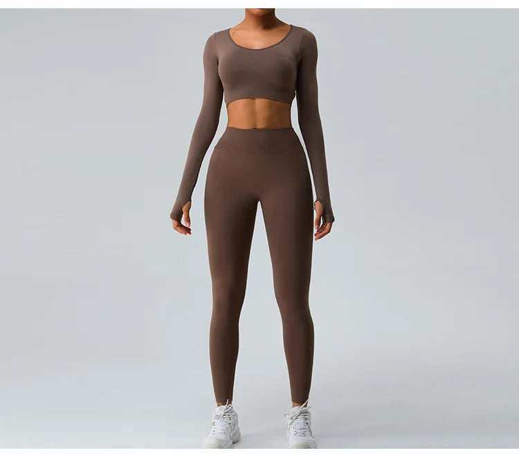 Open Back Yoga Set- Gia