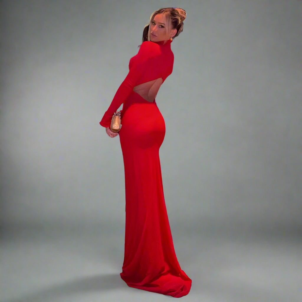 Red Enigma Maxi Dress