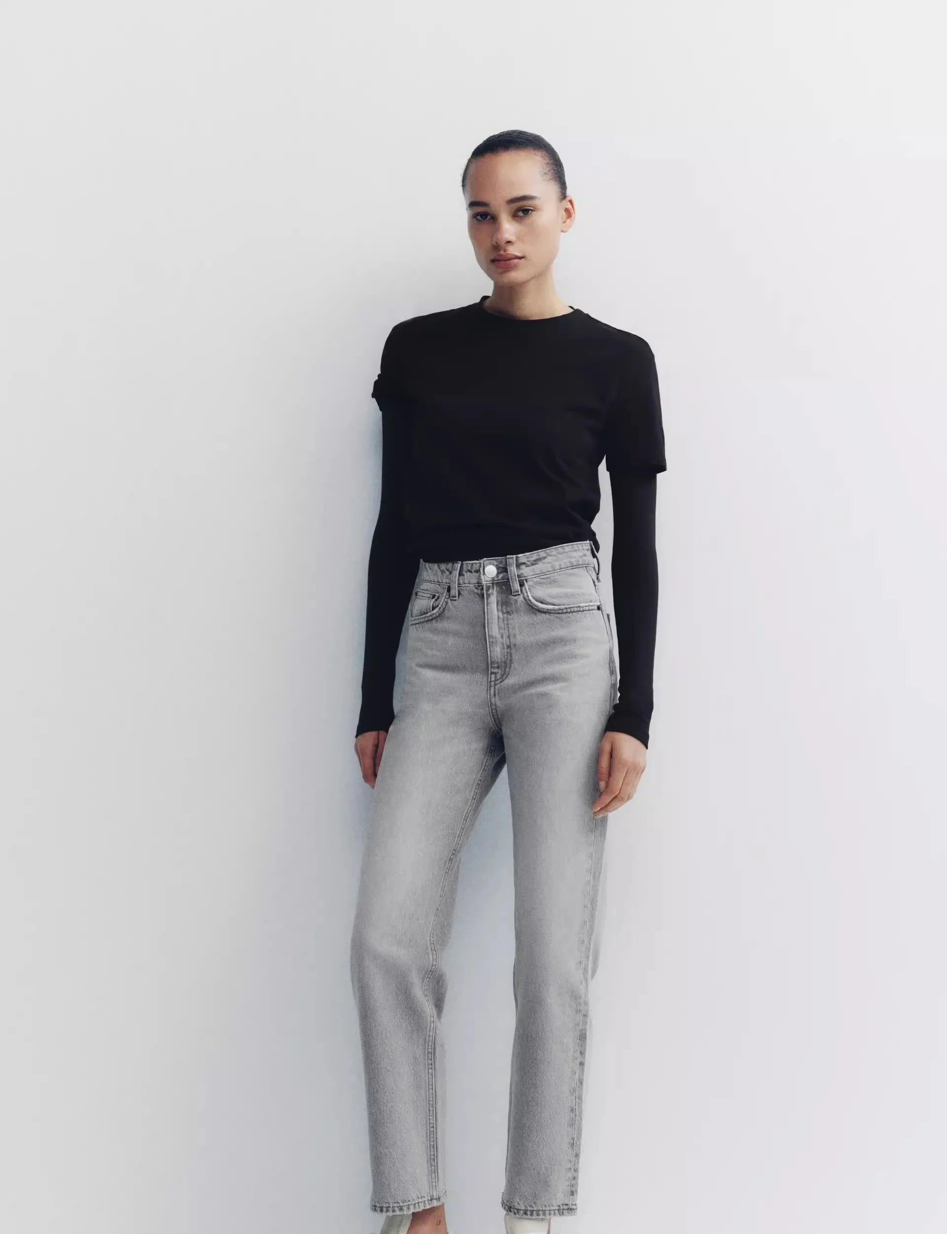 Arden High-Waist Straight Jeans