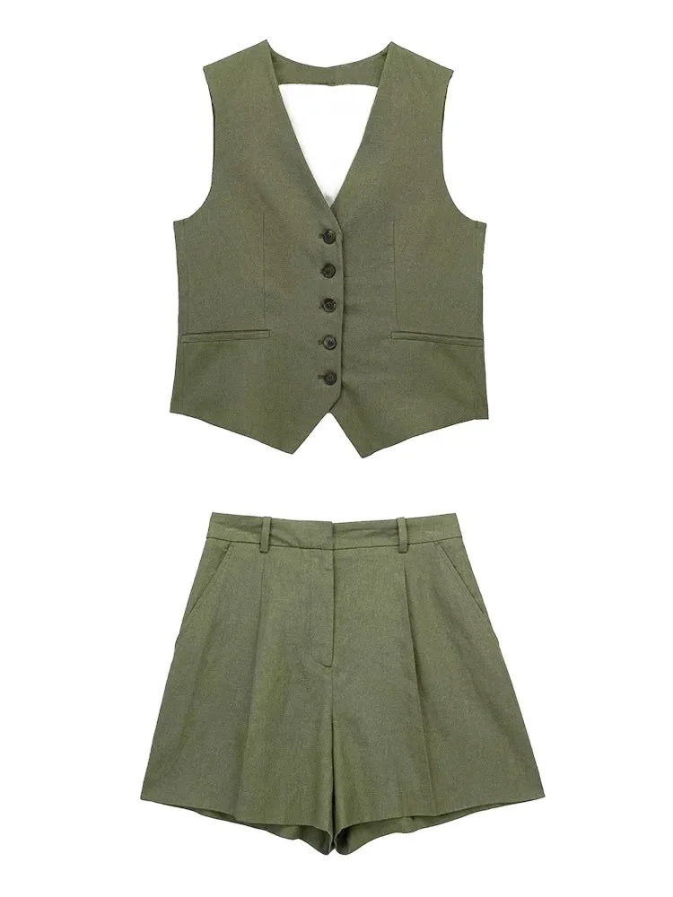 Valesse Linen Button Set