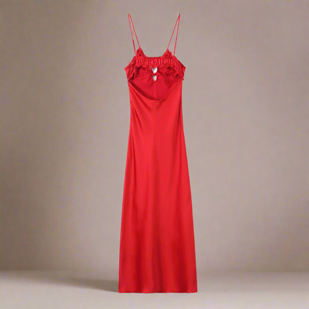 Pearl Tie Slip Dress