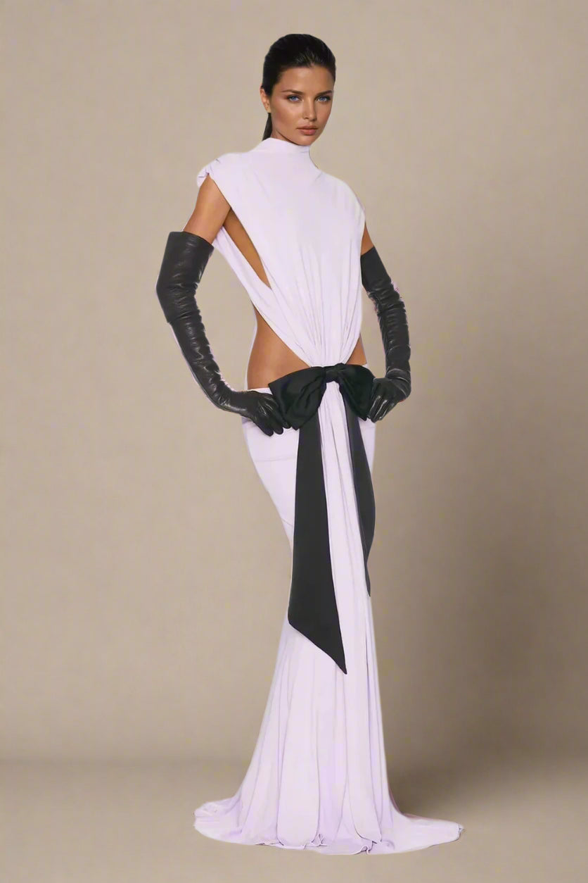 Veyra Violet Cutout Gown