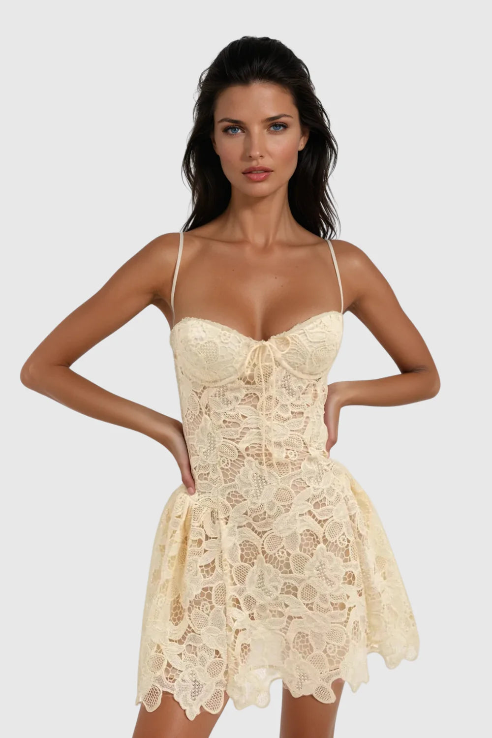 Mila Black Lace Mini