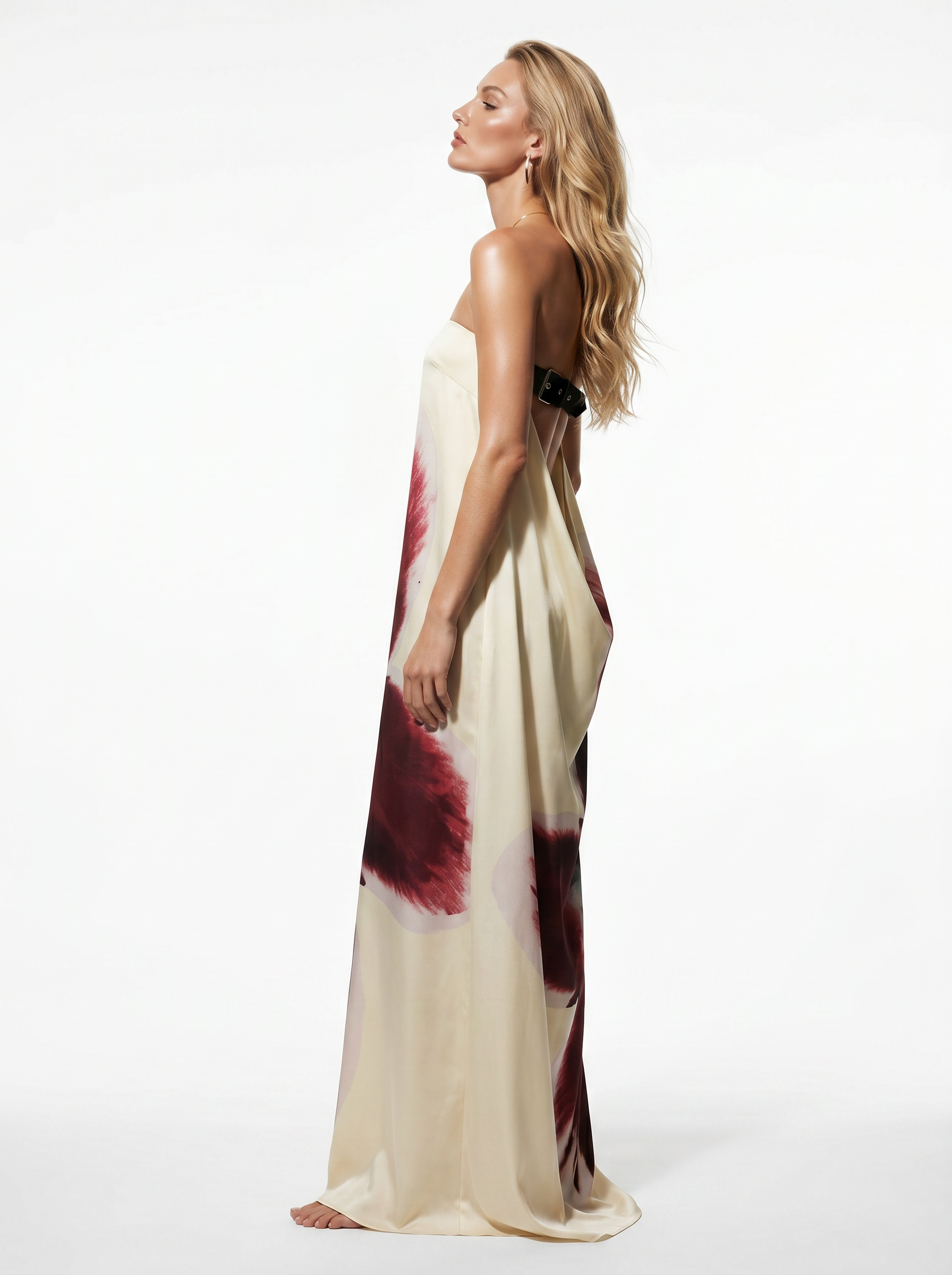 Scarlet Bloom Maxi Dress