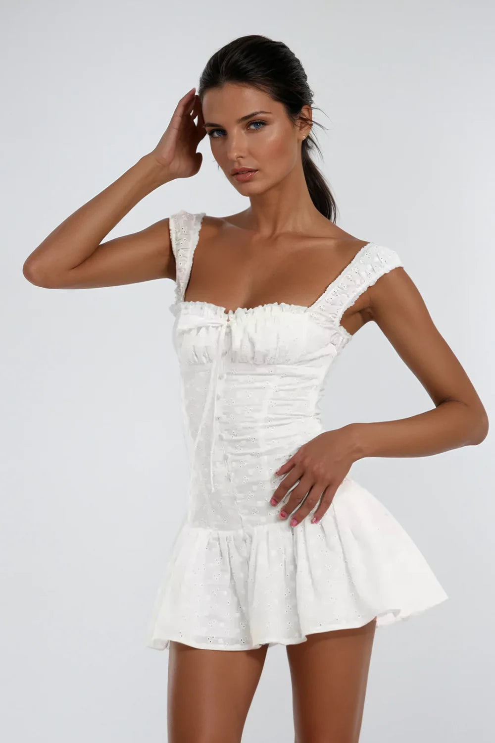 Elvanna Lace-Up Square Mini