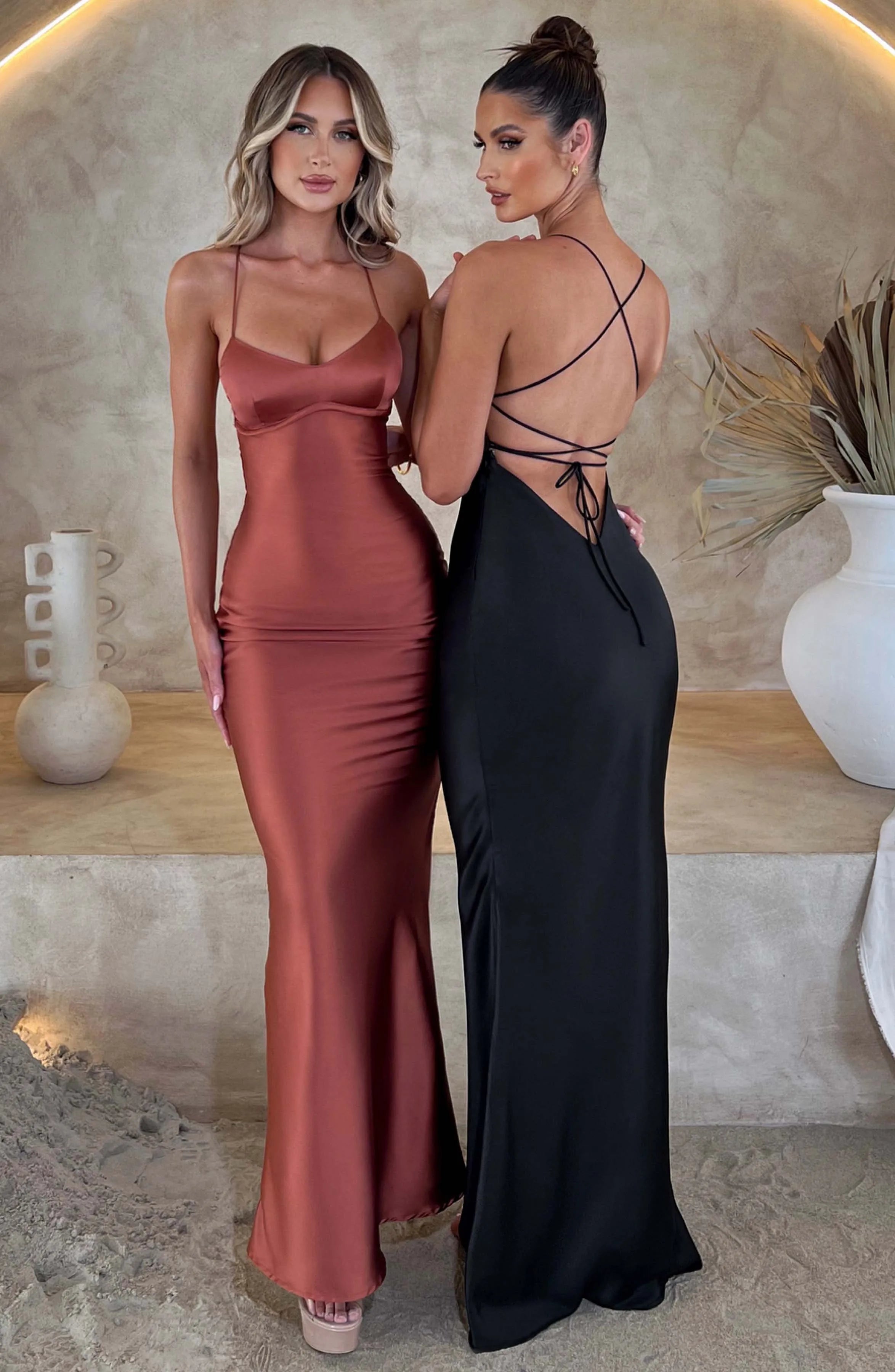 Satin Mermaid Dress - Ella