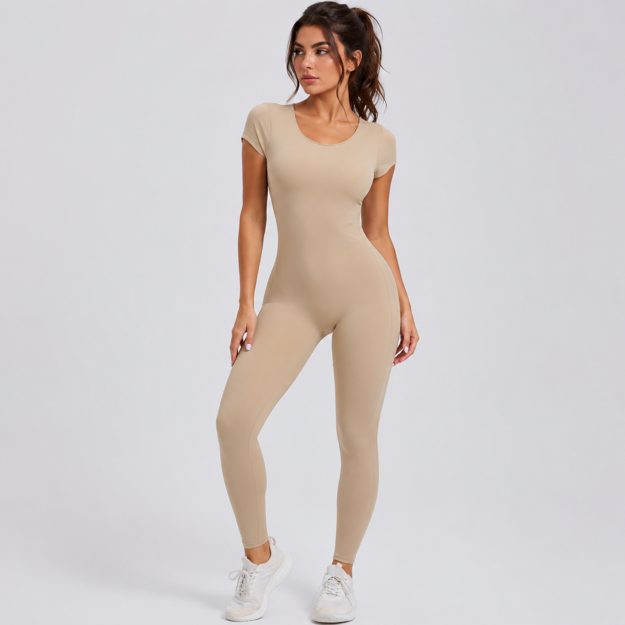 Open Back Yoga Jumpsuit- Nasia