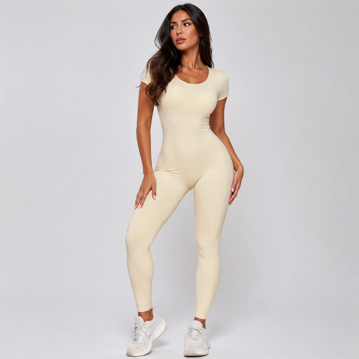 Open Back Yoga Jumpsuit- Nasia