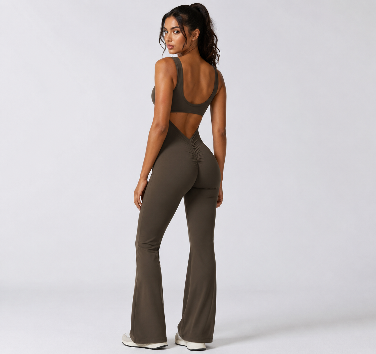 Open Back Yoga Jumpsuit- Tess