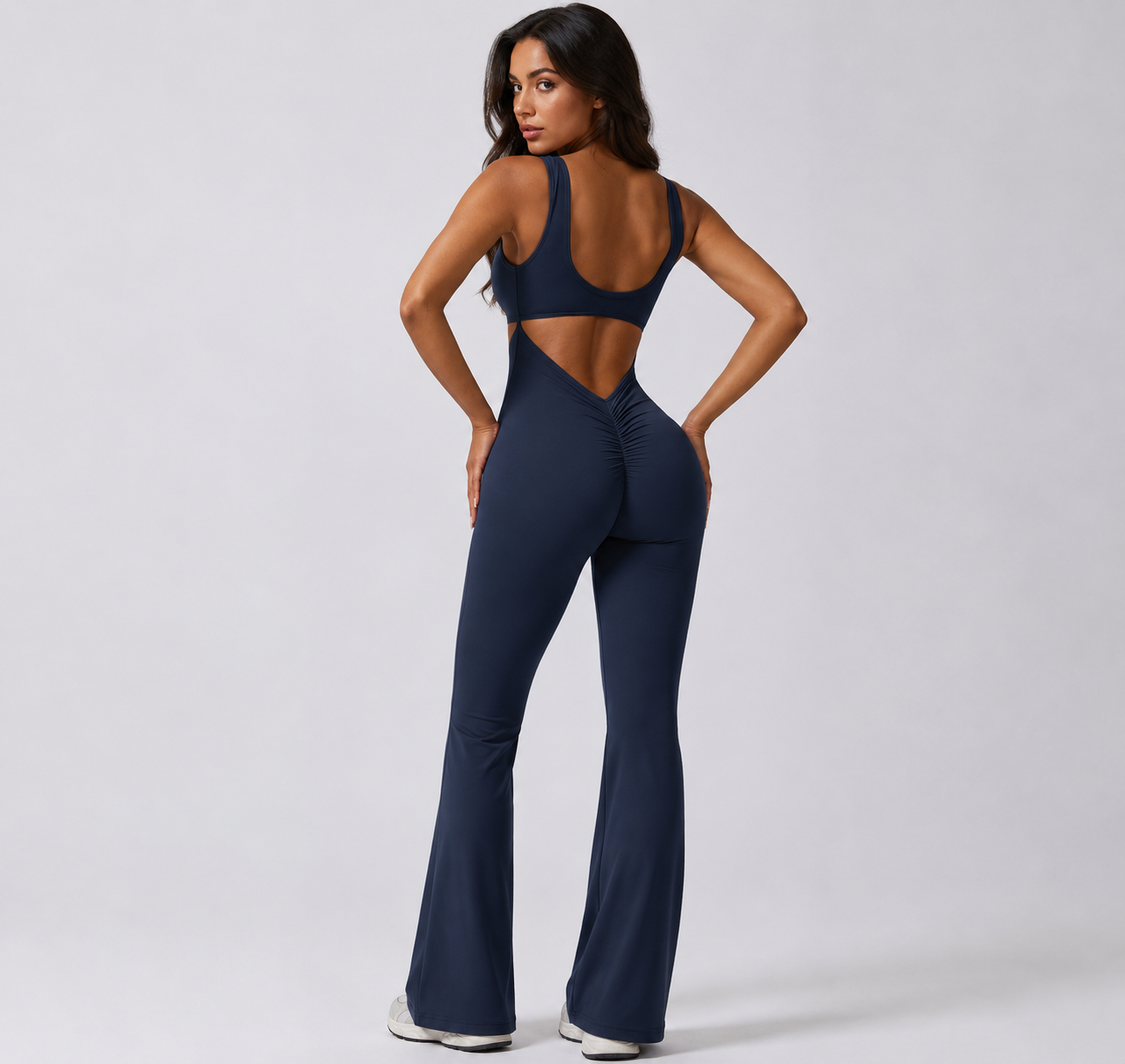 Open Back Yoga Jumpsuit- Tess