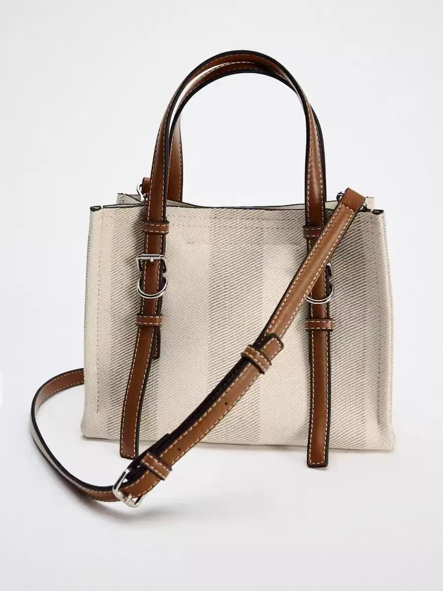 Casual canvas tote bag- Eliza