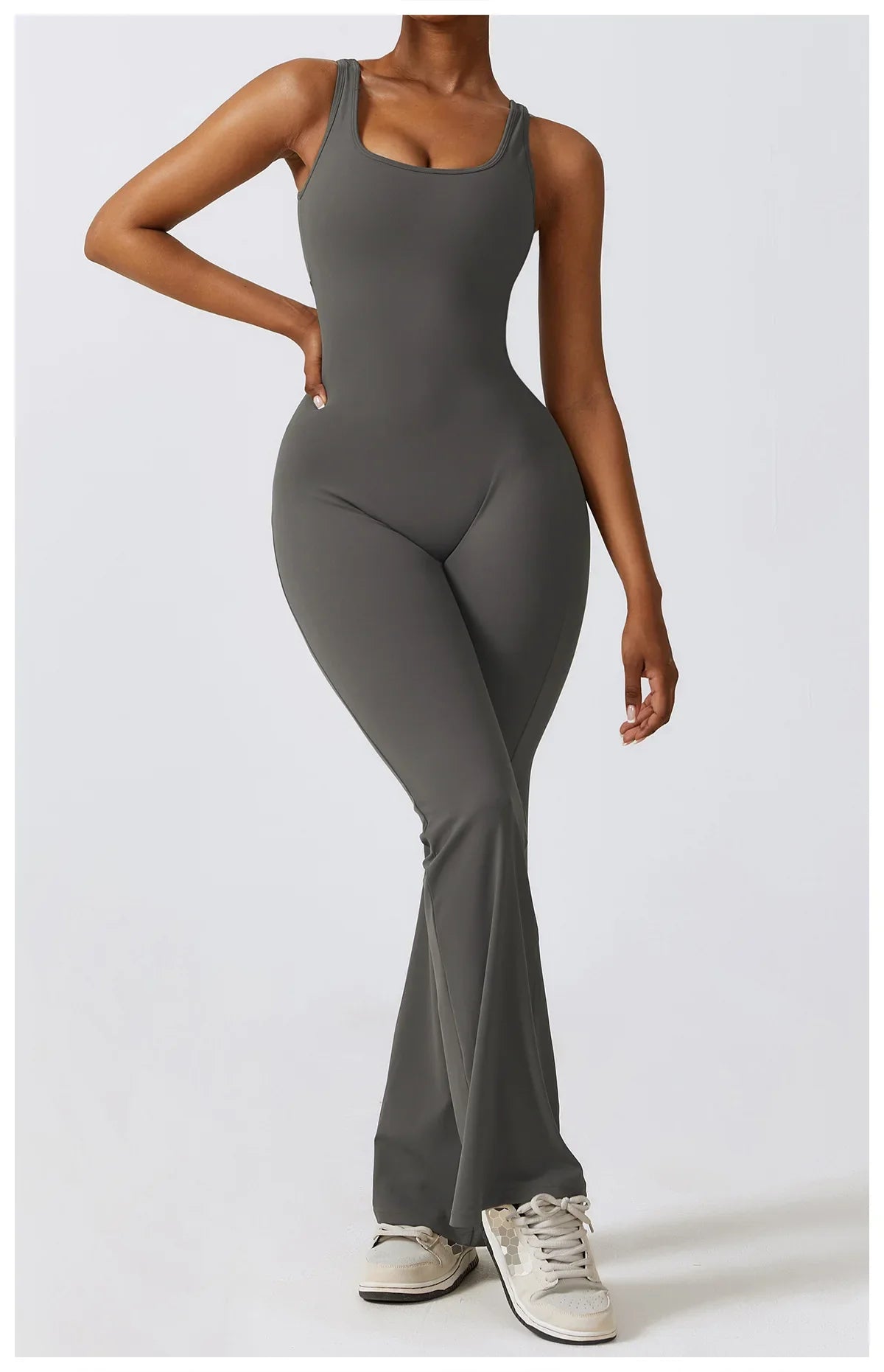 Open Back Yoga Jumpsuit- Tess