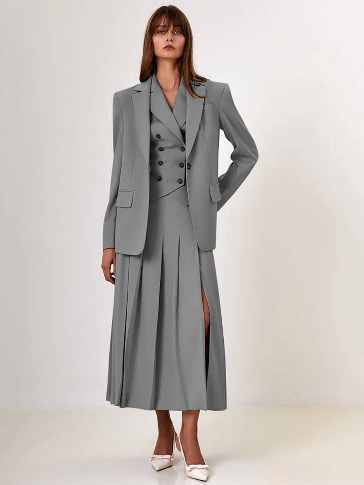 Corvina Pleated Vest Set