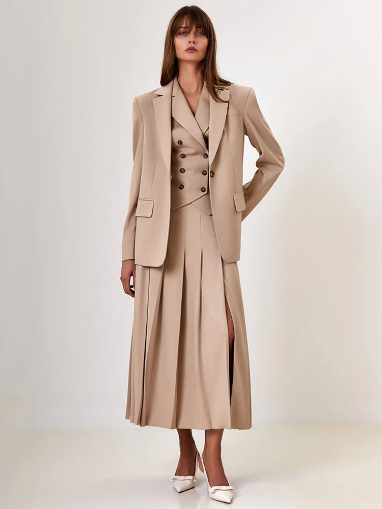 Corvina Pleated Vest Set