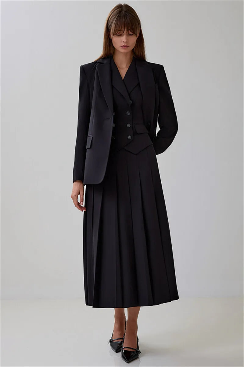 Corvina Pleated Vest Set