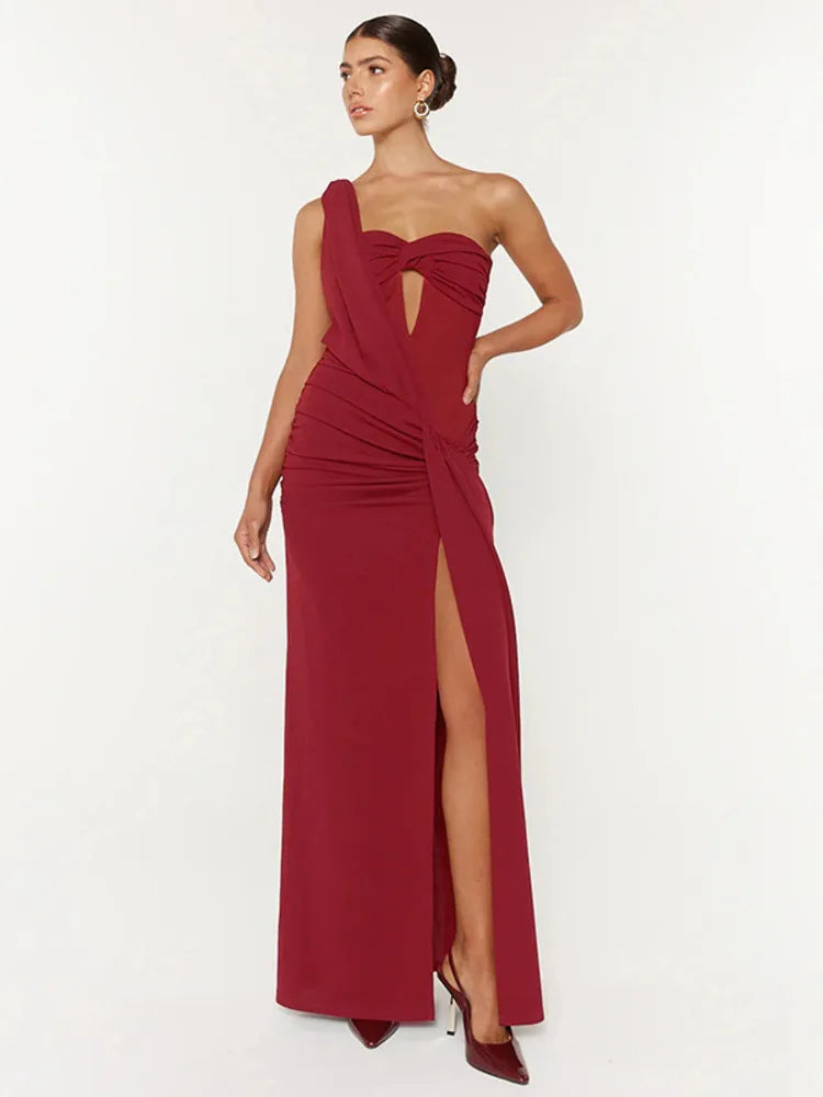 Averra Red Slit Maxi