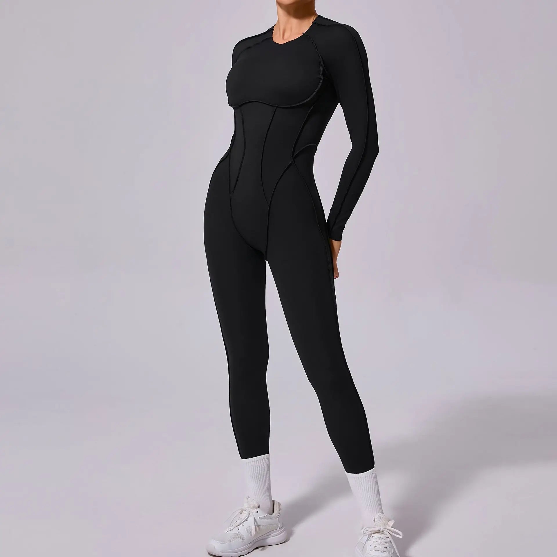 Sporty Geometric Jumpsuit- Juno