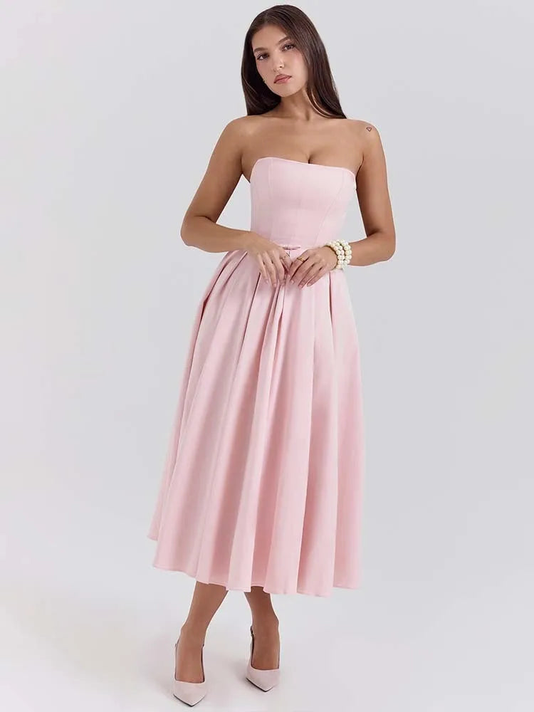 Evelina Pleated Midi