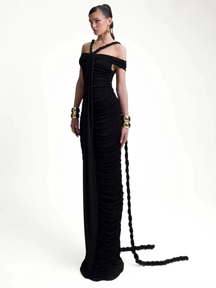 Velmira Pleated Gown