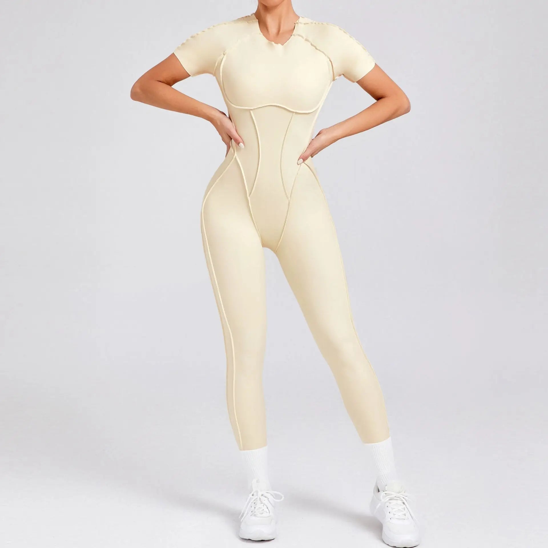 Sporty Geometric Jumpsuit- Juno