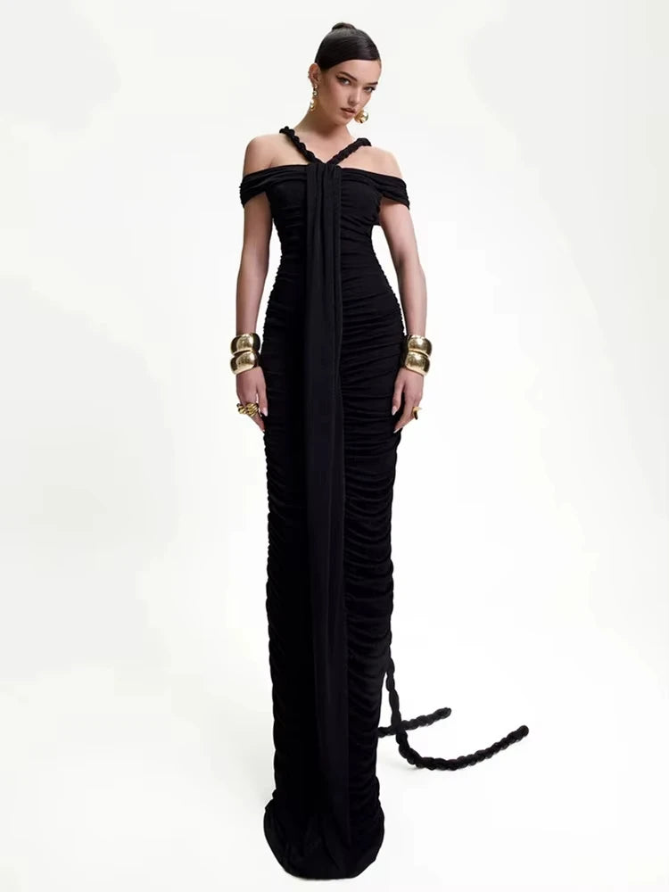 Velmira Pleated Gown