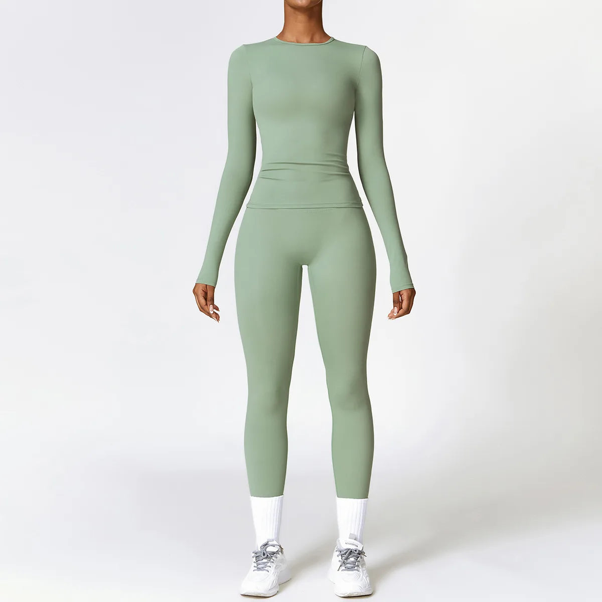 Long Sleeve Yoga Bodysuit Shapewear- Mila