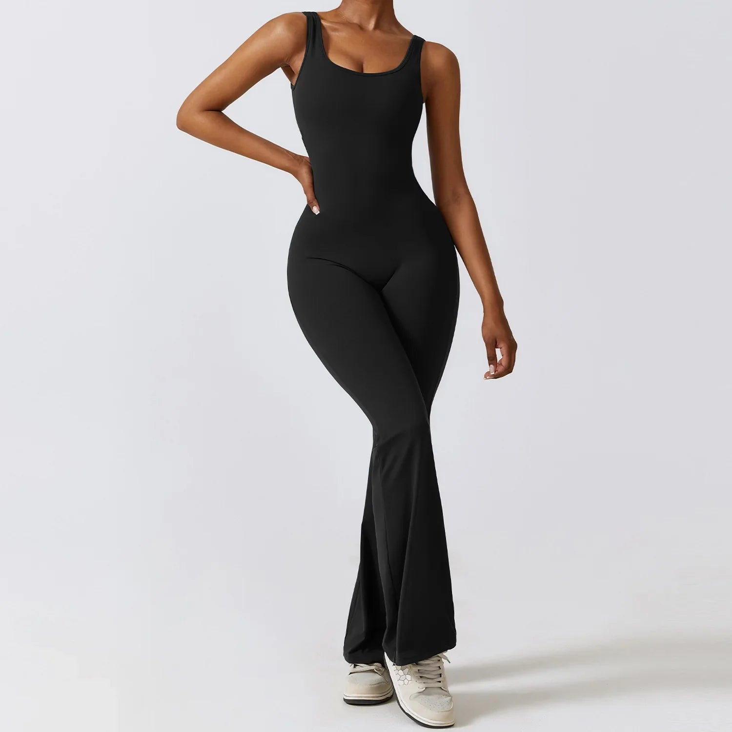 Open Back Yoga Jumpsuit- Tess