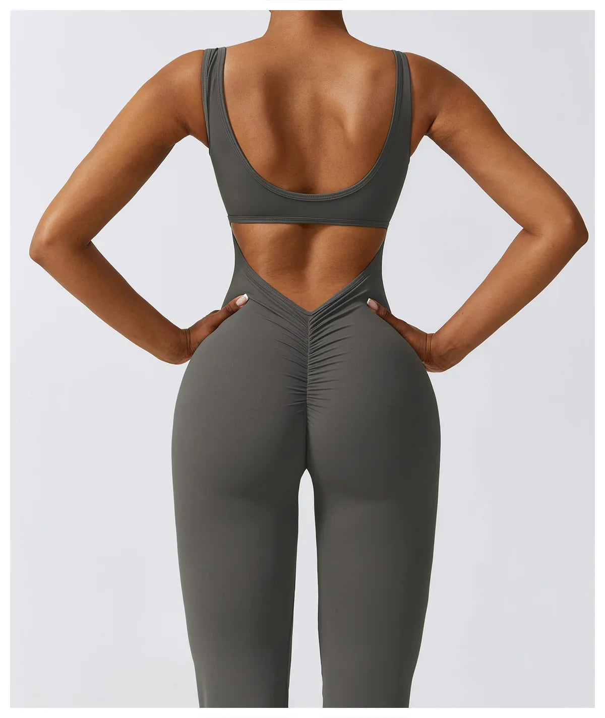 Open Back Yoga Jumpsuit- Tess