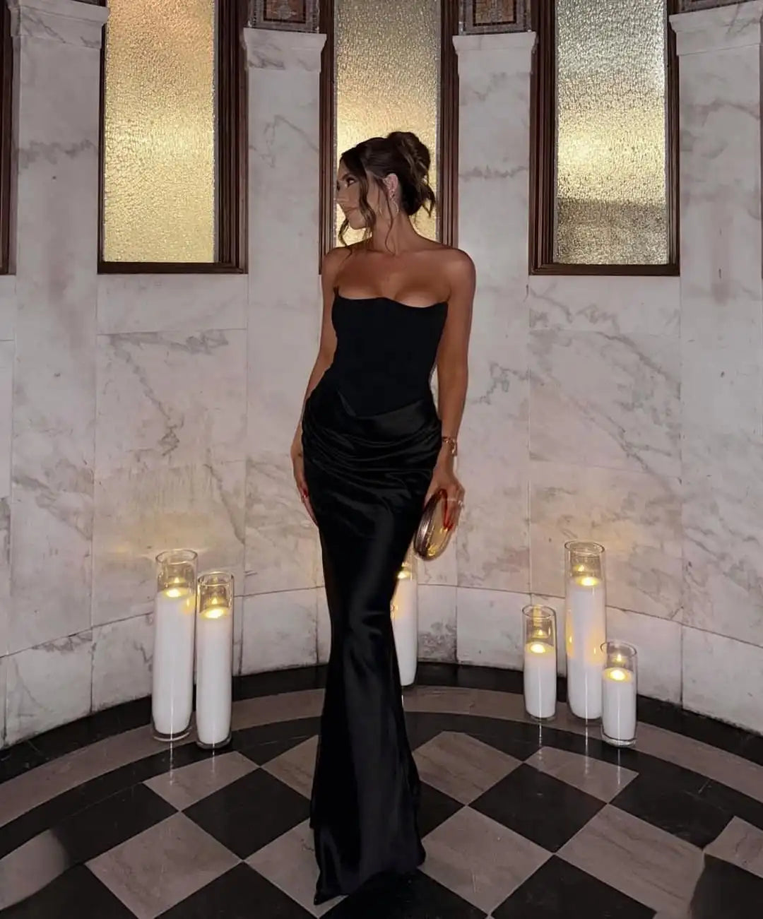 Aurora Satin Gown