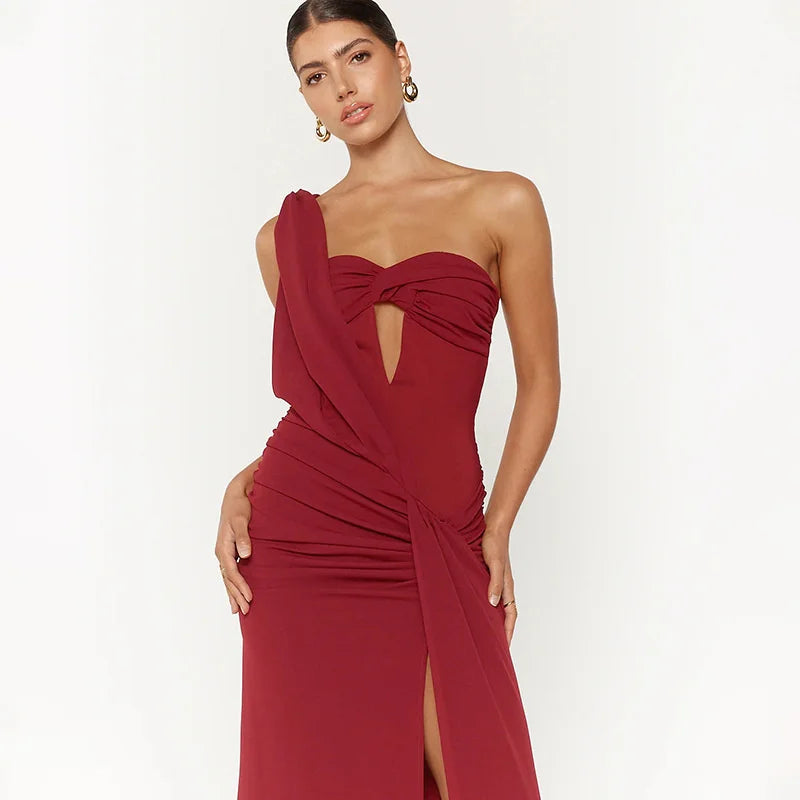Averra Red Slit Maxi