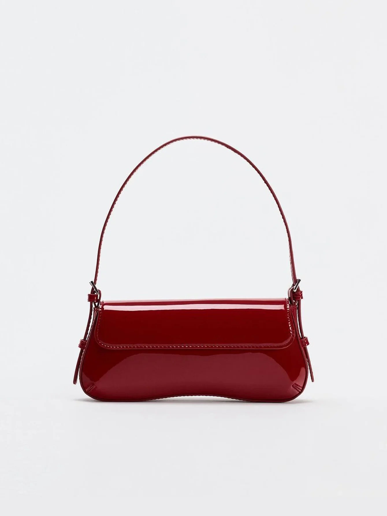 Elegant shiny red bag- Dian