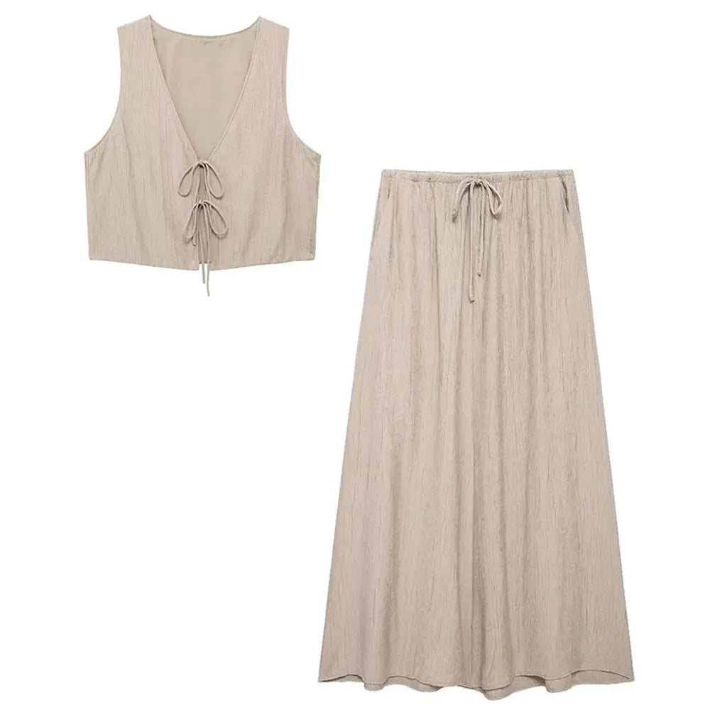Serenya Pleated Bow Set