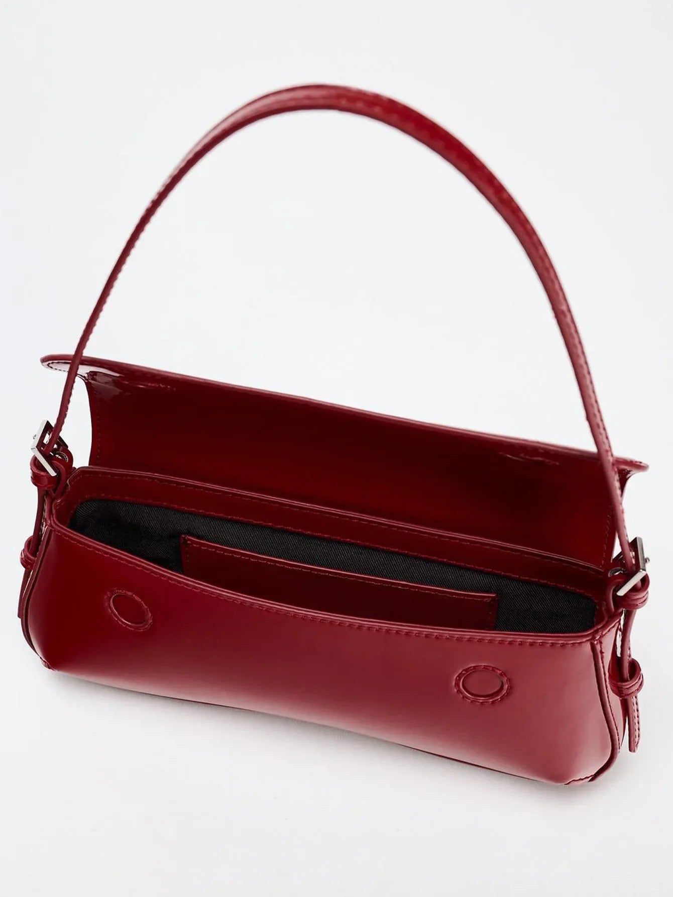 Elegant shiny red bag- Dian